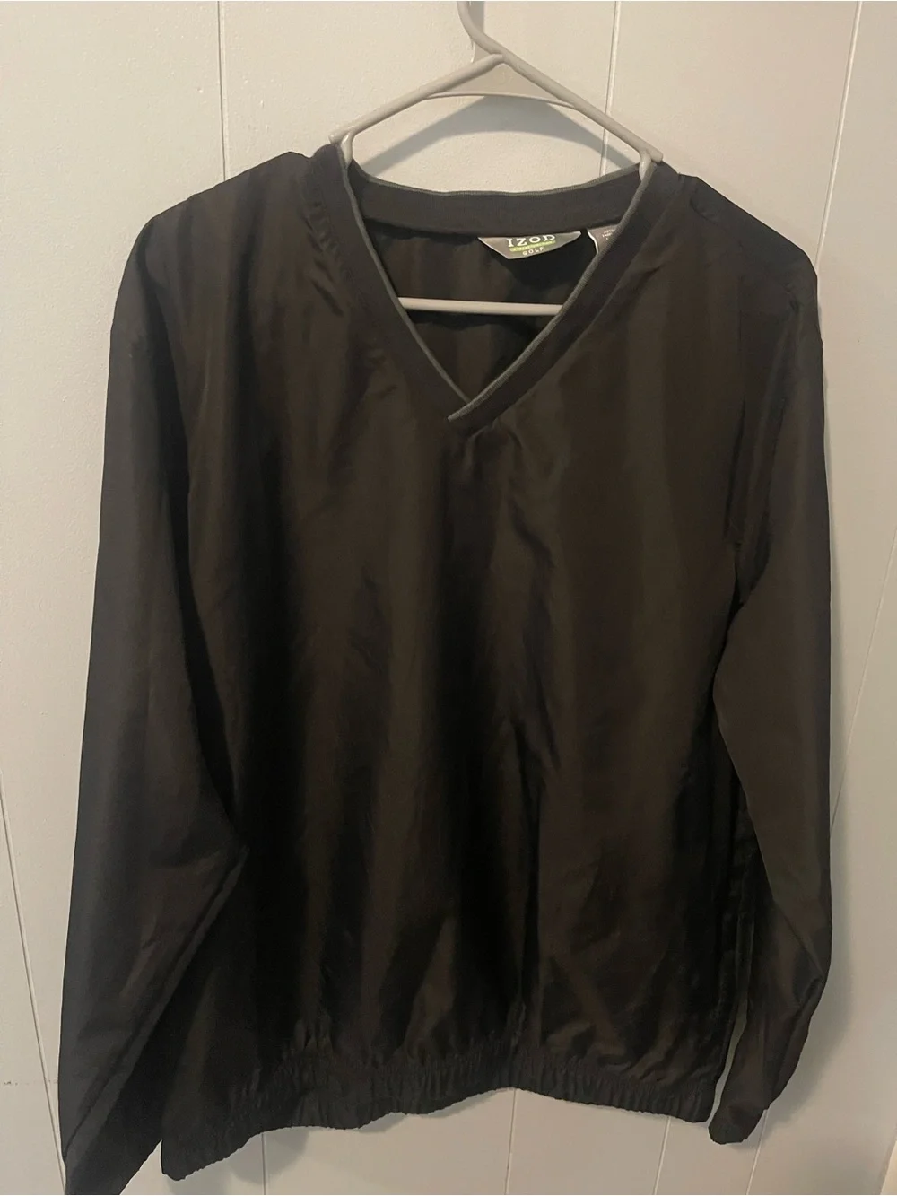 Izod Black Golf V-Neck Shirt